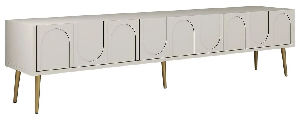 TV asztal/szekrény Bipemu 3 (krém + arany) . 1095681