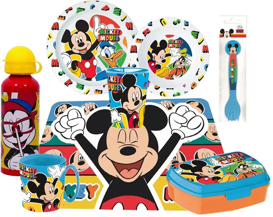 Disney Mickey étkészlet csomag színes 8 db-os (L1)