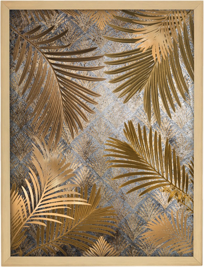 Dekoria Kép Arany Leaves 30x40cm arany