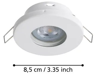 Eglo 901759 - KÉSZLET 3xLED Fürdőszobai lámpa FAVAZZINA 1xGU10/4W/230V IP44 fehér