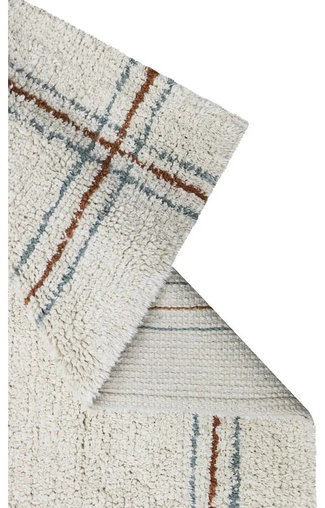 Krémszínű mosható kézi szövésű pamut szőnyeg 90x130 cm Cuisine Natural – Lorena Canals