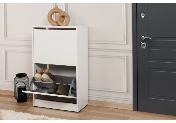 Cipősszekrény 84x51 cm fehér