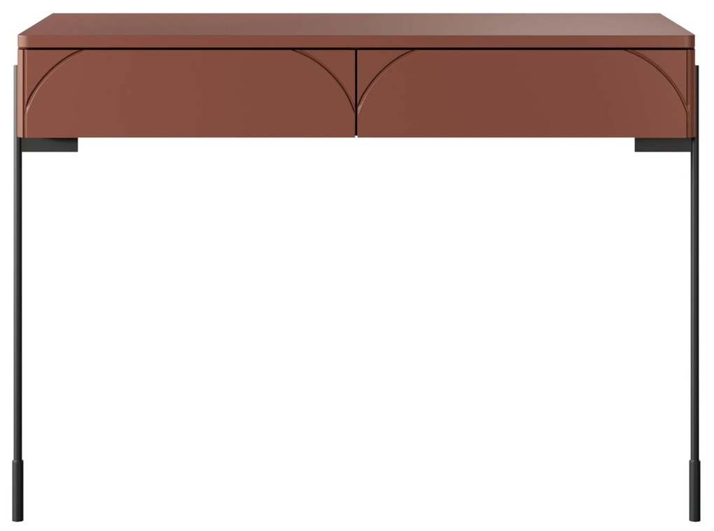 Sonatia fésülködőasztal 100 cm két fiókkal - bordó