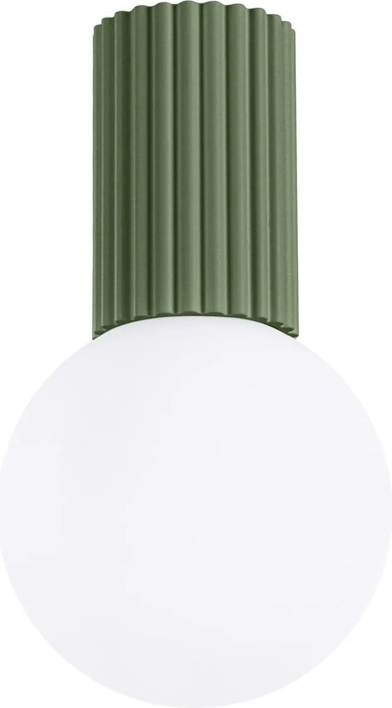 Fürdőszoba lámpa Mennyezeti lámpa G9 Kerek Olívazöld IP44 Halo Sollux