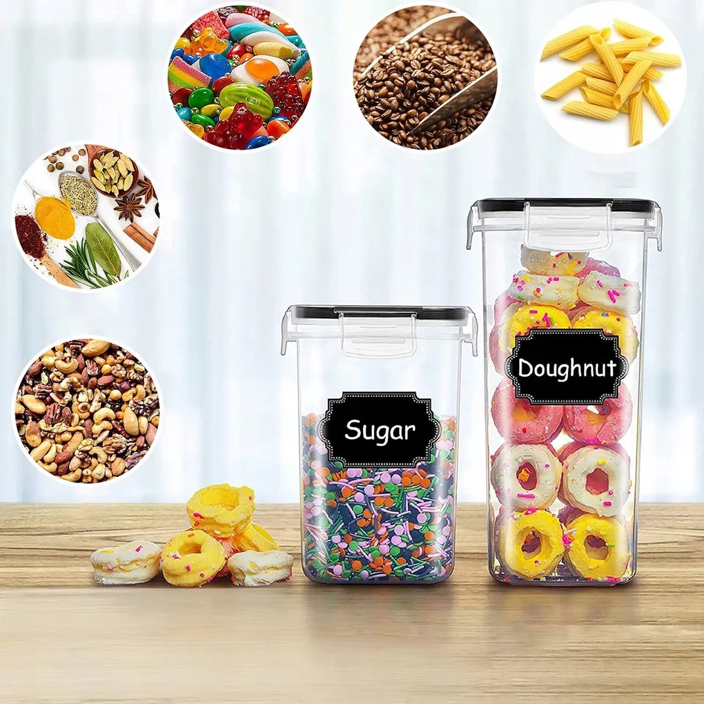 14 Db-os Ételtároló Doboz Szett 0.8L-2.8L Átlátszó