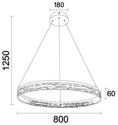 LED dimmelhető függőlámpa kábelen ALIANZ LED/60W/230V 3000-6000K + távirányító