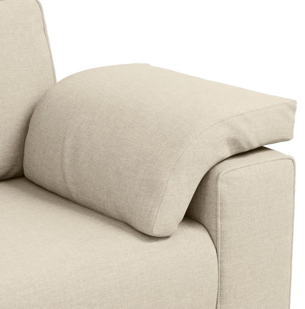 vidaXL Kanapé Bézs 160 x 77 x 82 cm Lábbal kevert anyag