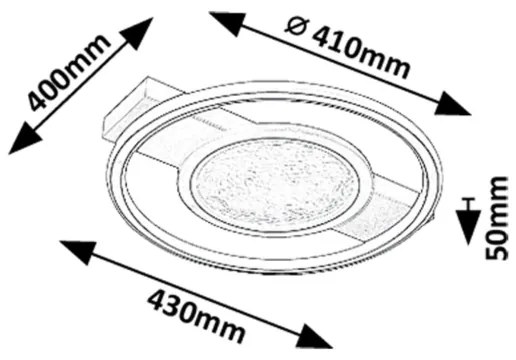 Rabalux 71377 - LED Mennyezeti lámpa ARANIS LED/50W/230V 3000K