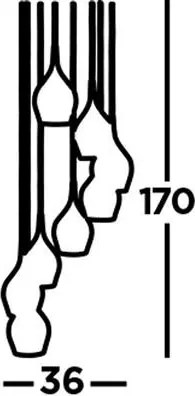 Függeszték Többszínű VIBRANT SEARCHLIGHT 6468-8
