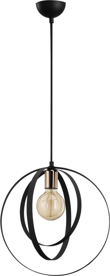 Vaveyla 446-S fekete fém függőlámpa, Ø35 cm