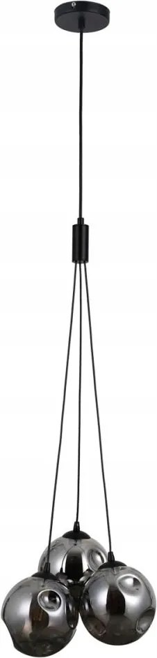 Perlos grafit függőlámpa gömbök a nappaliba