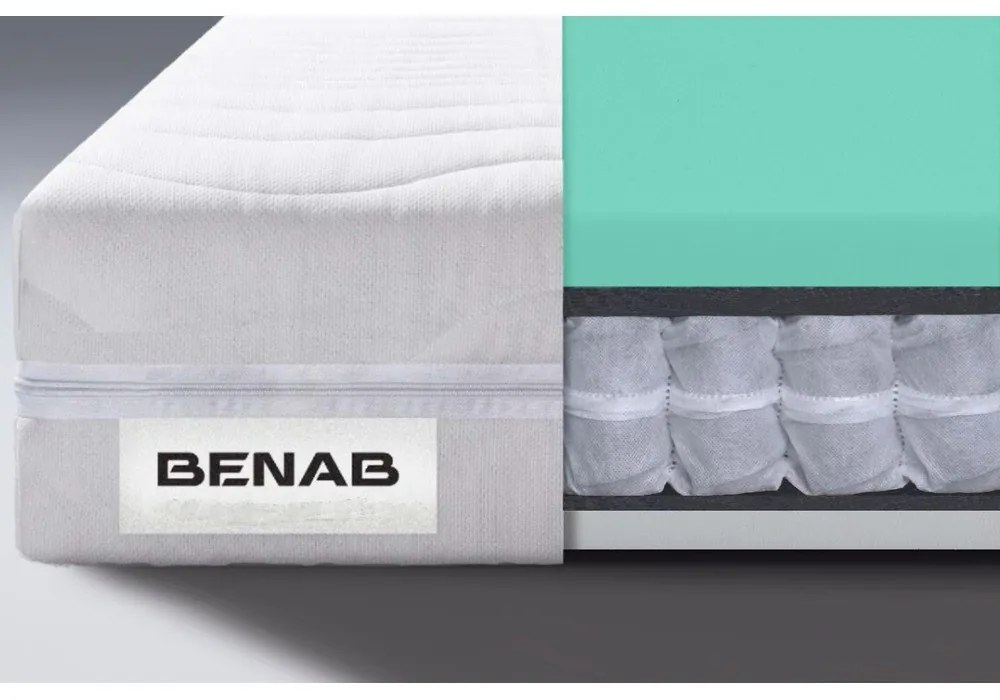Kemény-közepes keménységű kétoldalas rugós matrac 90x200 cm Standard Pocket – BENAB