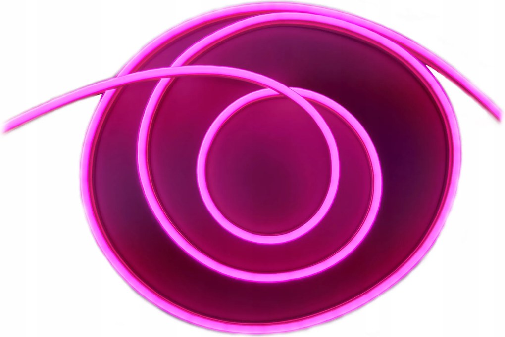 Neon Led Rózsaszín egyoldalas 8x16 Flex 12V 1m