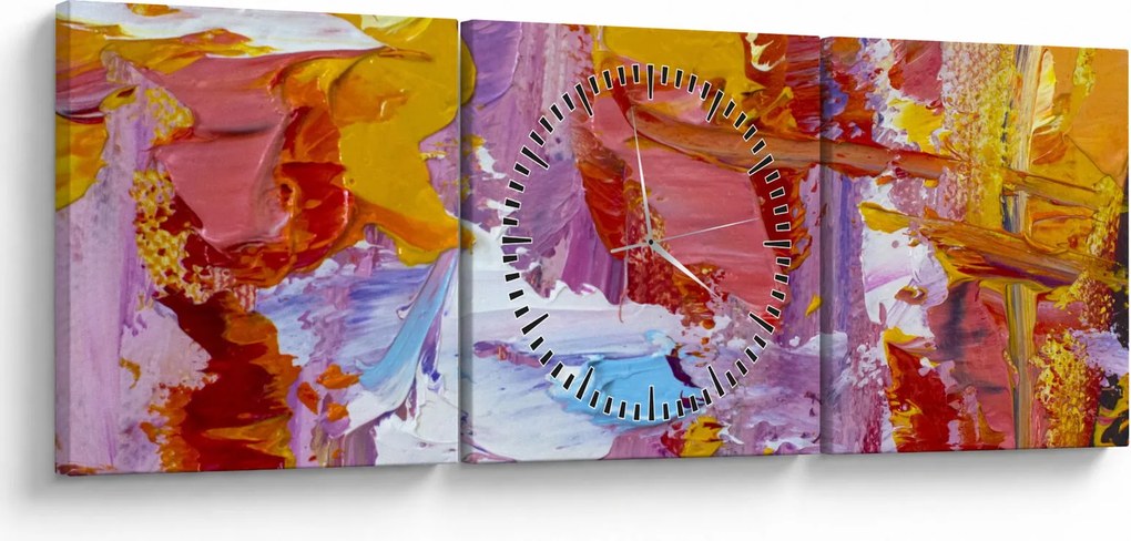 Kép - Olajfestmény (órával) (90x30 cm)