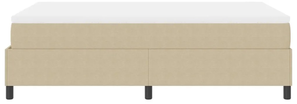Boxspring Ágy Matraccal Világos Zöld Szürke 120x200 cm Corduroy Szövet
