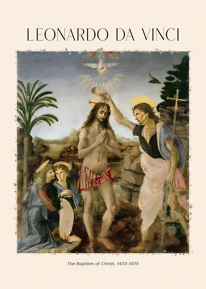 Da Vinci Krisztus keresztelése Poszter 21x30cm #401