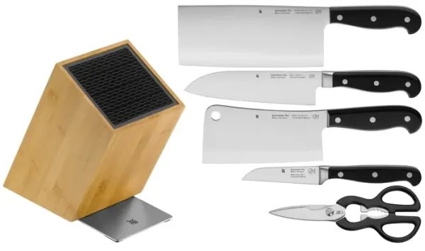 WMF - SPITZENKLASSE PLUS 6 darabos konyhakéskészlet késtartóval