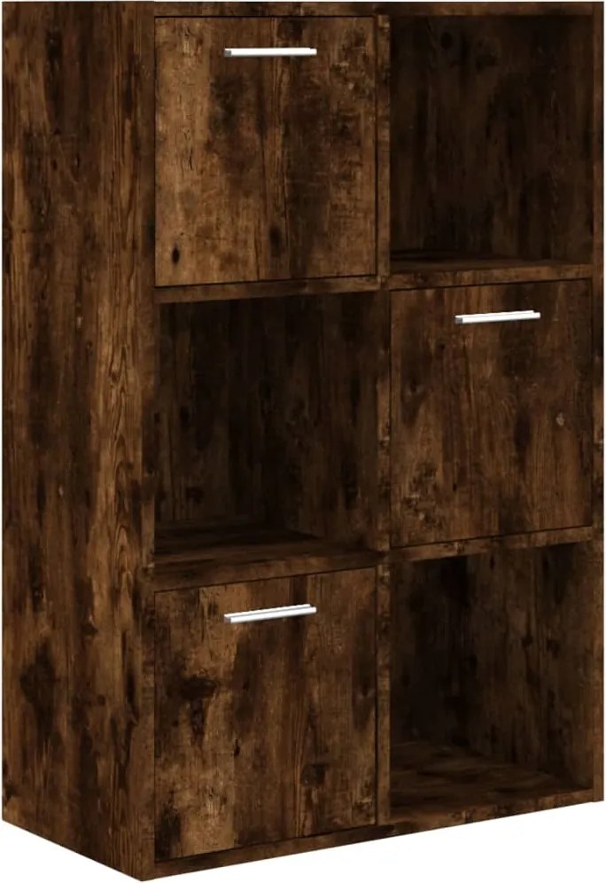 vidaXL füstös tölgy színű tárolószekrény 60 x 29,5 x 90 cm