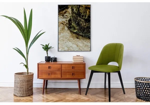 Étkezőszék BOVIO 86x48 cm világoszöld/cseresznye