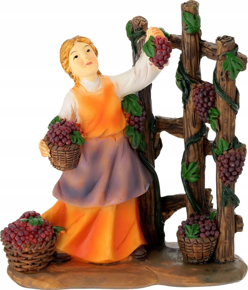 Karácsonyi Betlehem Figura *nő Szőlővel* 11CM-ES Figurákhoz