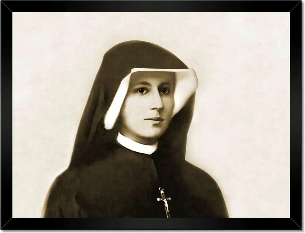 Poszterek keretben 40x30 Szent Fausztina Kowalska