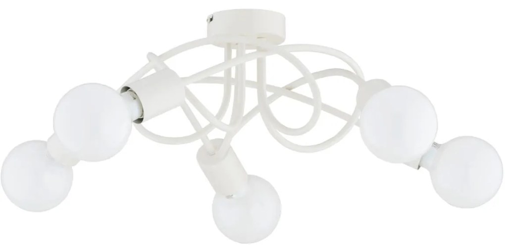 Felületre szerelhető csillár BOSTON 5xE27/15W/230V krémes