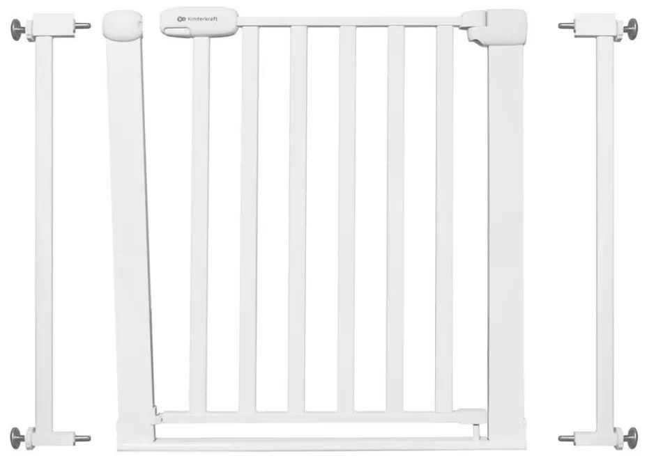 KINDERKRAFT - Biztonsági korlát LOCK&amp;GO 75-103 cm fehér