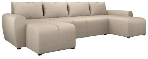 Kárpitozott, univerzális U alakú kihúzható NEWPORT ülőgarnitúra, bézs