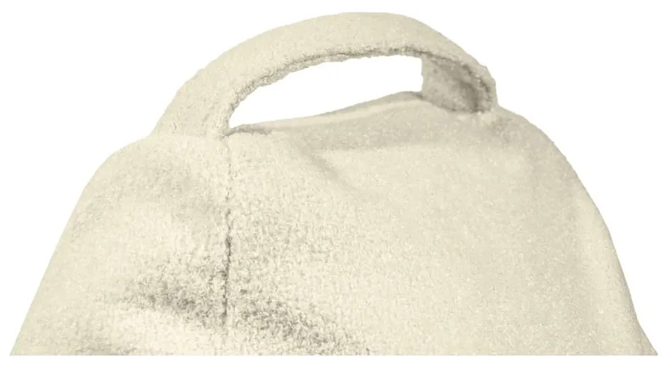 Krémszínű buklé babzsákfotel Play Amuse – SLOWDOWN