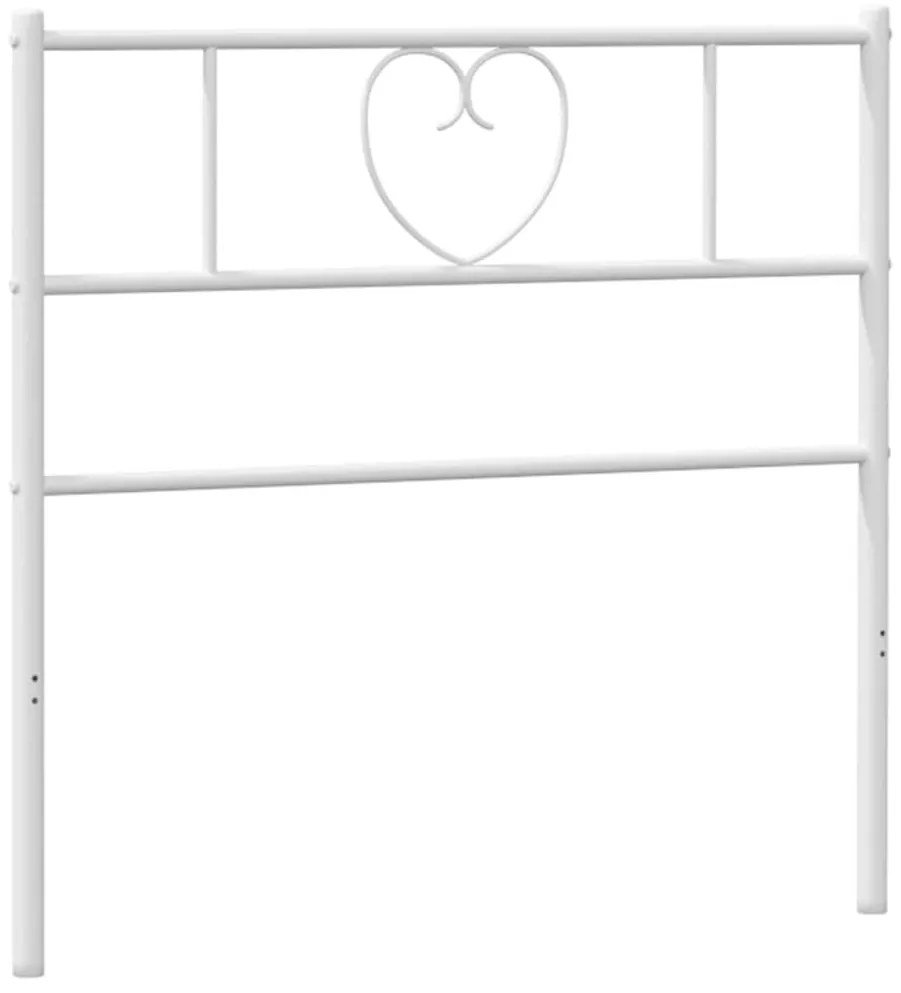 fehér fém fejtámla 90 cm