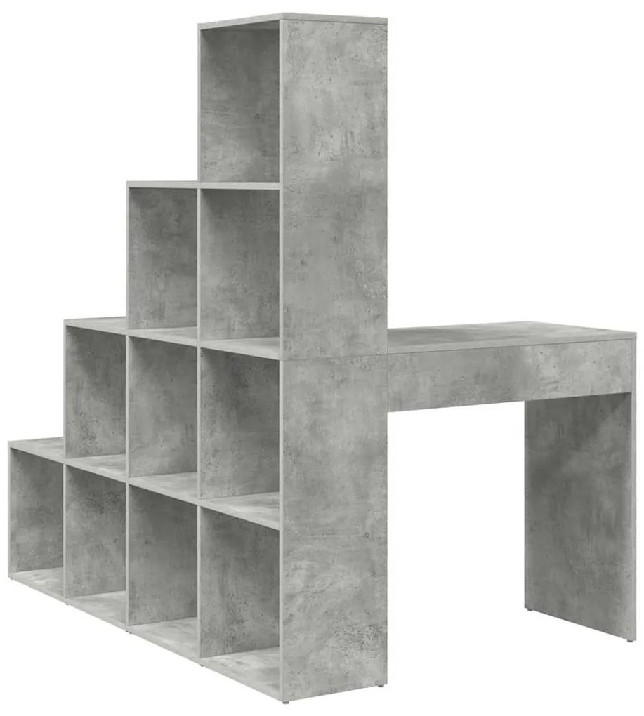 Sarokíróasztal Beton szürke 101,5 x 149,5 x 149,5 cm Faanyag
