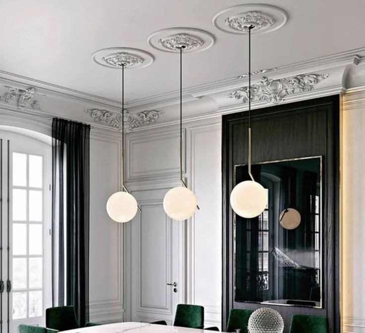 FLOS F3175059 Egyágú Függesztett Lámpa Üveg E27 IP20