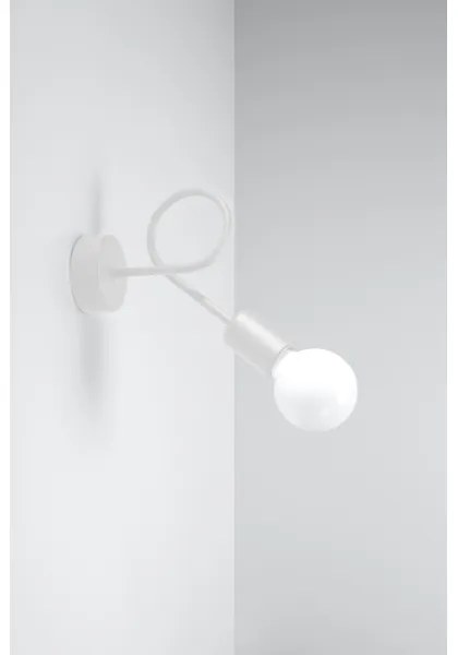 Sollux SL.1430 - Fali lámpa LOOP 1xE27/15W/230V fehér