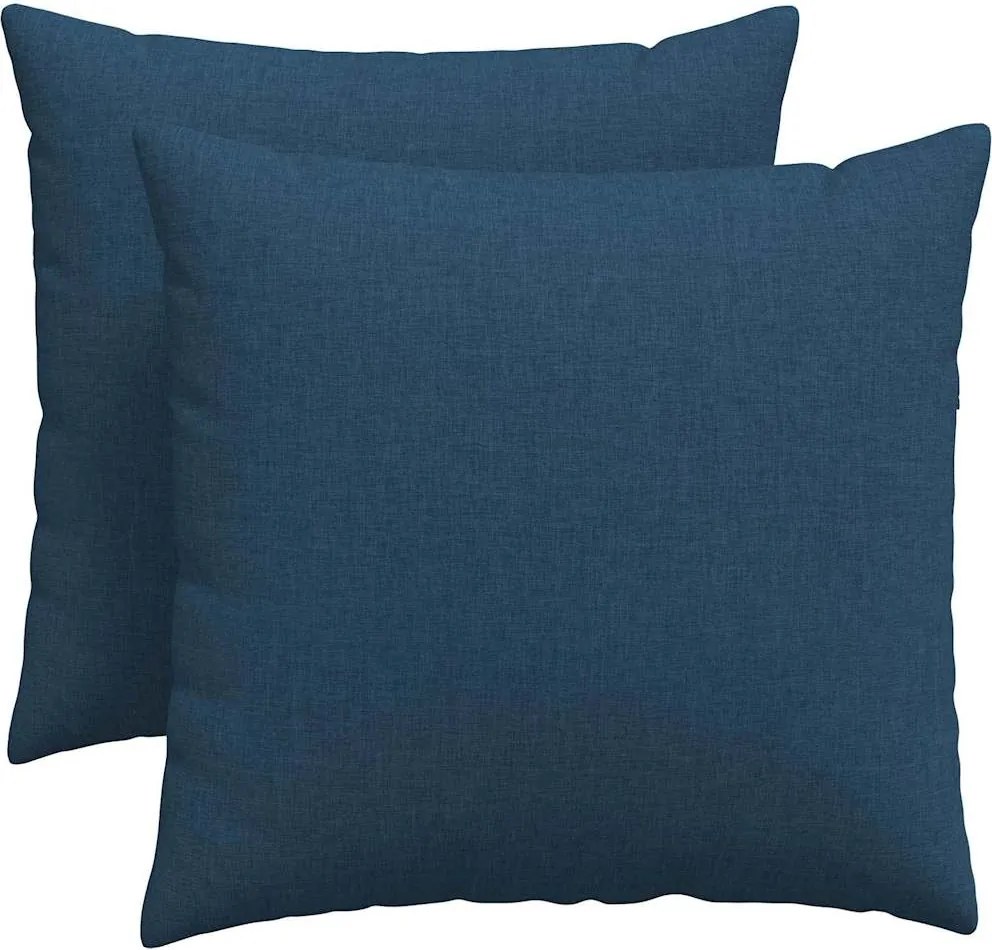 vidaXL Kanapé párnák 2 pcs Kék 50 x 50 cm szövet