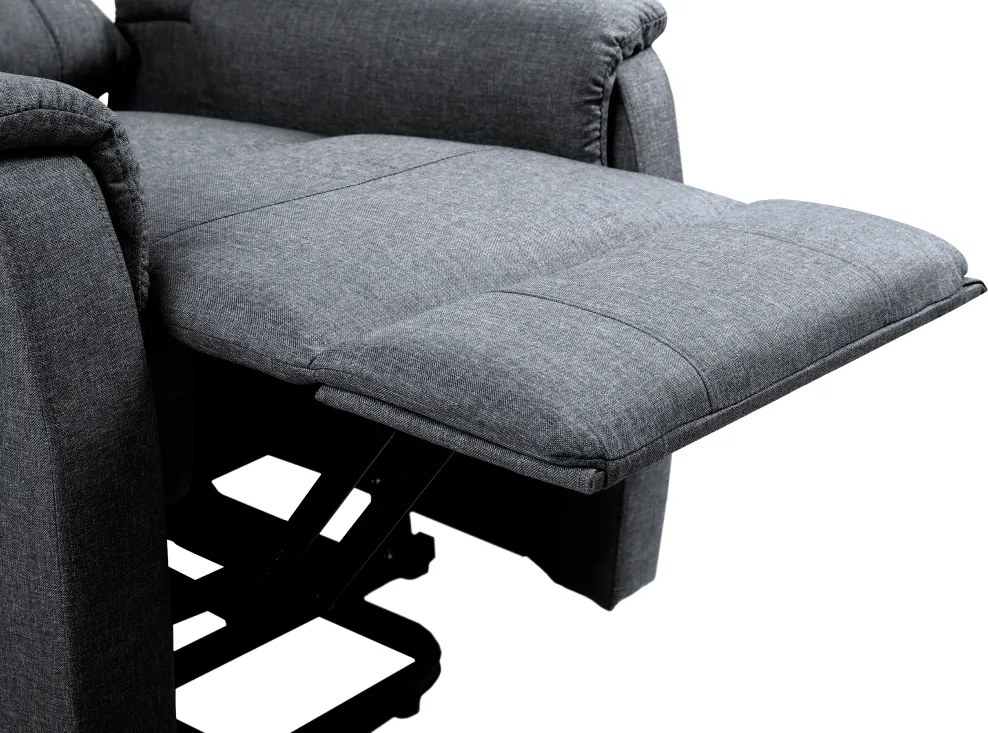 Állítható relaxációs fotel, világosszürke, DOURO