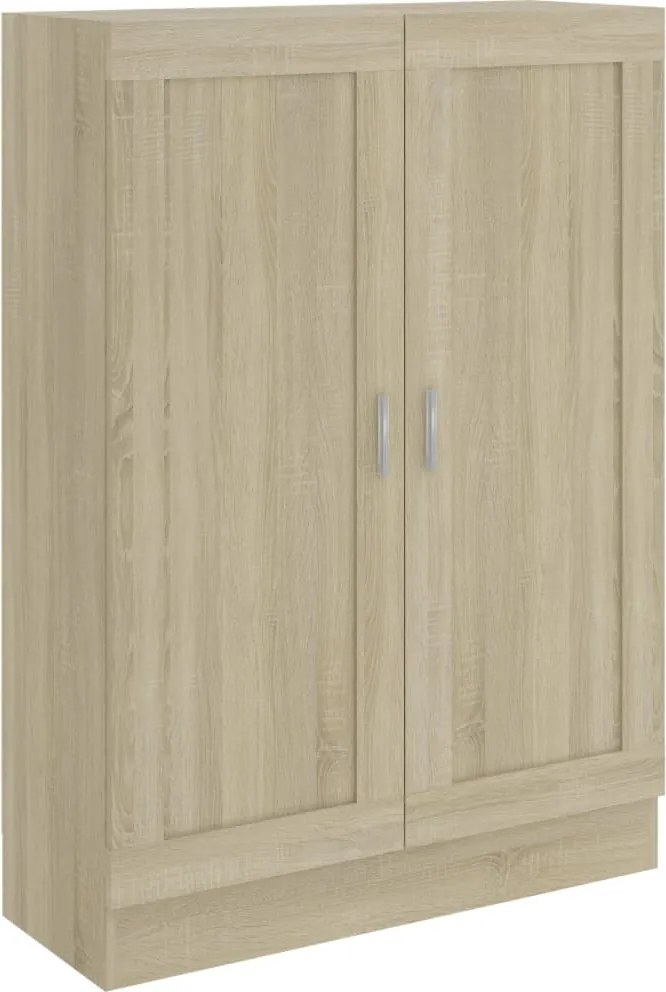 vidaXL sonoma tölgy színű szerelt fa könyvszekrény 82,5 x 30,5 x 115cm