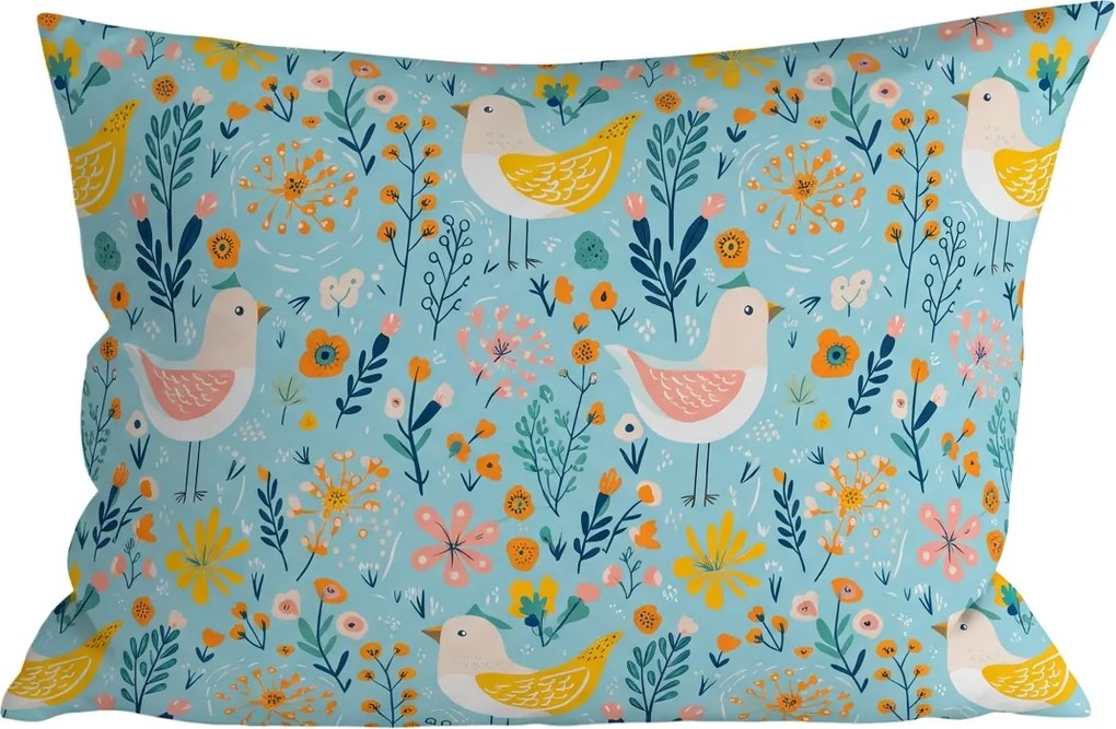 Mikroszálas párnahuzat SPRING TWEET 70x90 cm, színes