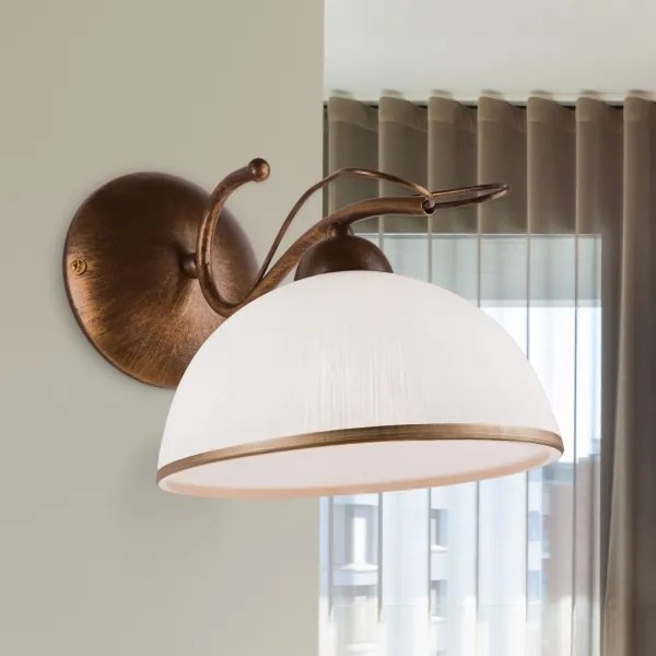 COBRA fali lámpa 1xE27/60W/230V bronz/patina