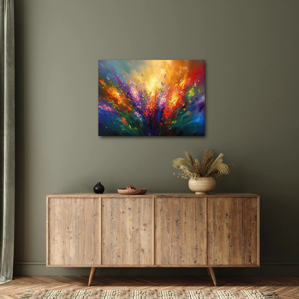 Kép - A virágok absztrakciója (70x50 cm)