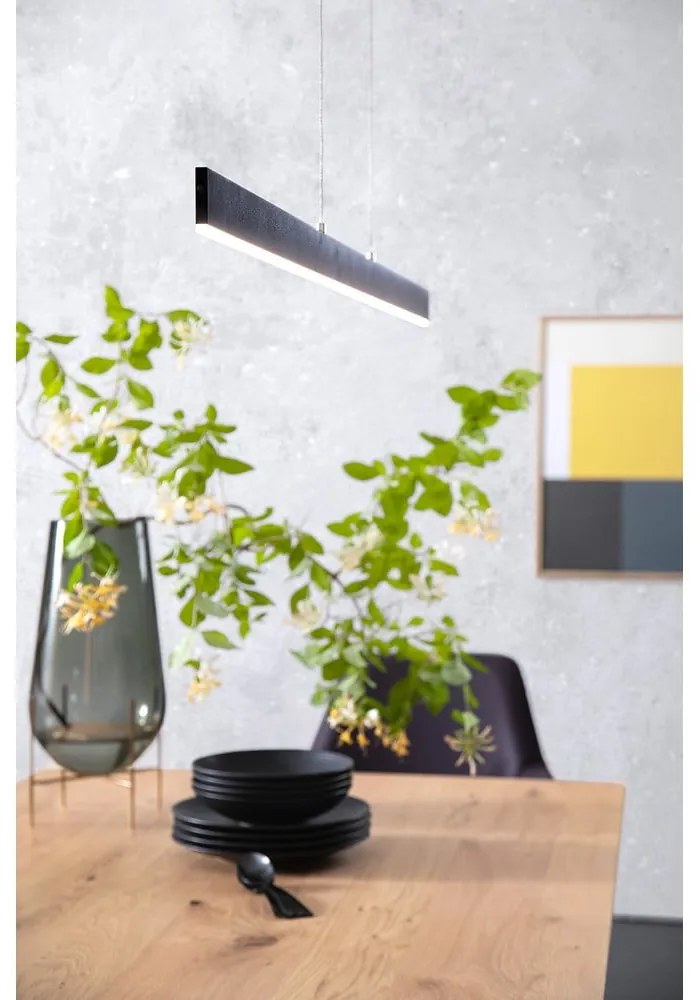 Fekete LED dimmelhető függőlámpa Straight – Fischer &amp; Honsel