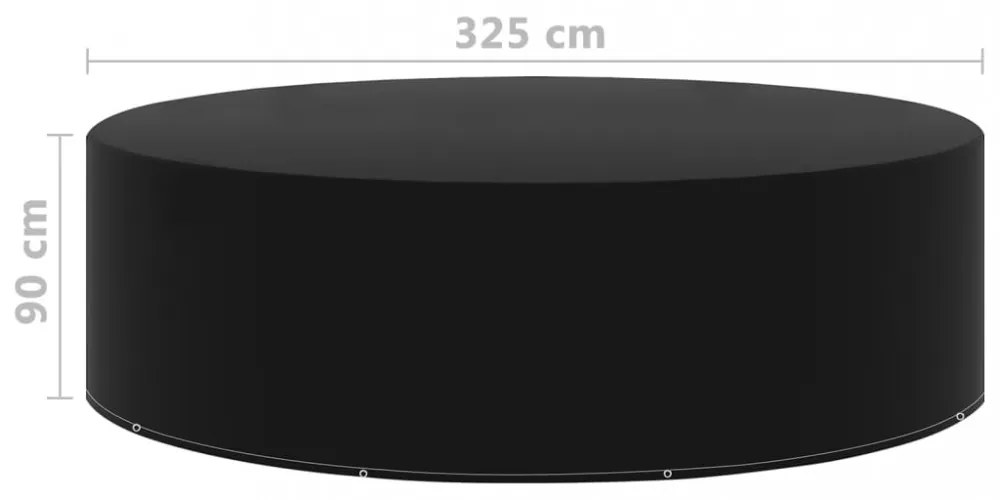 2 db kerti bútor huzat 10 fűzőlyukkal 325 x 90 cm