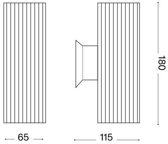 Ideal Lux - Kültéri fali lámpa BASE 2xGU10/28W/230V IP44 fehér