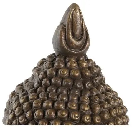 Arany kerámia Buddha fej szobor 22x20x42 cm