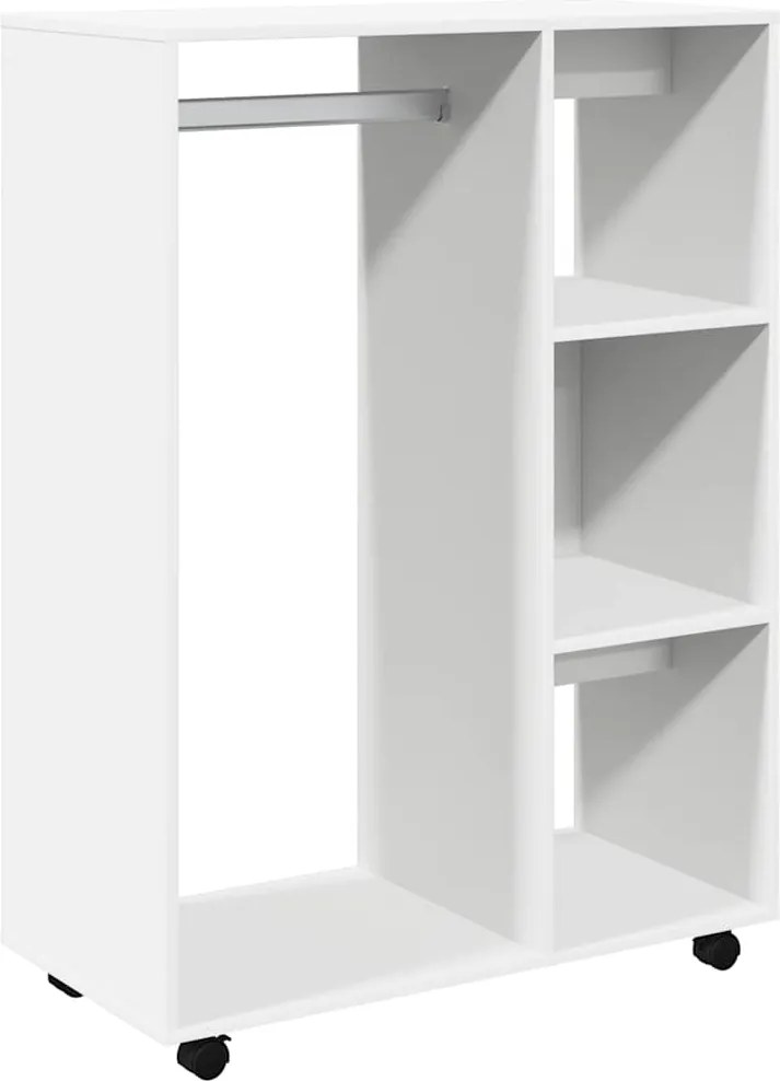 vidaXL fehér szerelt fa ruhásszekrény 80 x 40 x 110 cm