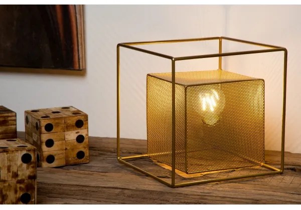 Lucide 78591/01/02 - Asztali lámpa EXTRAVAGANZA MORRIS 1xE27/40W/230V sárgaréz