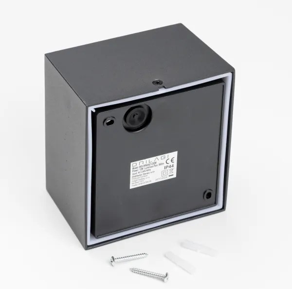Brilagi - LED Kültéri fali lámpa TERNI LED/12W/230V fekete IP44