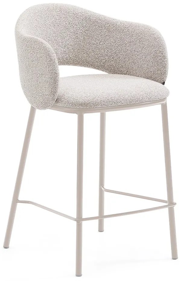 Elefántcsont színű bárszék (ülésmagasság 65 cm) Maina – Kave Home