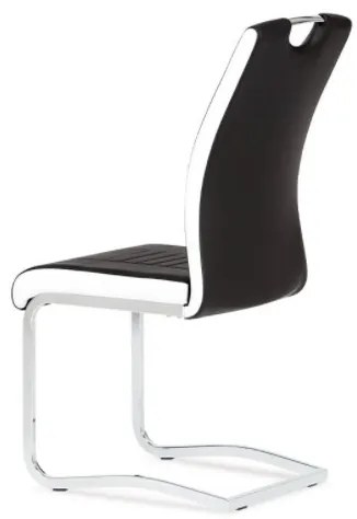 Scaun modern cu bază de sanie negru Dcl-406