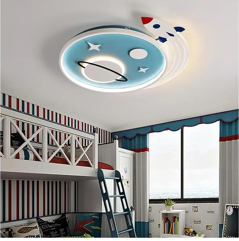 Brilagi -LED Gyermek mennyezeti lámpa STARSHIP LED/64W/230V 3000/4500/6000K kék