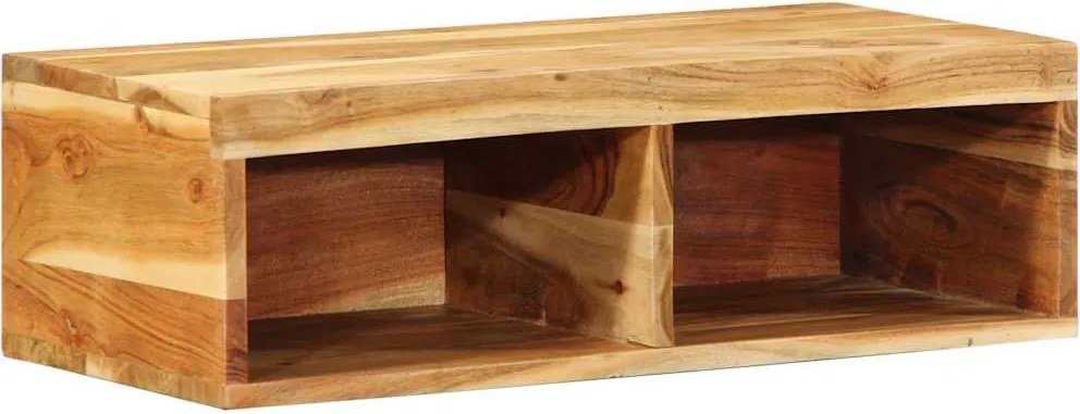 vidaXL tömör akácfa falra szerelhető TV-szekrény 60x30x19 cm